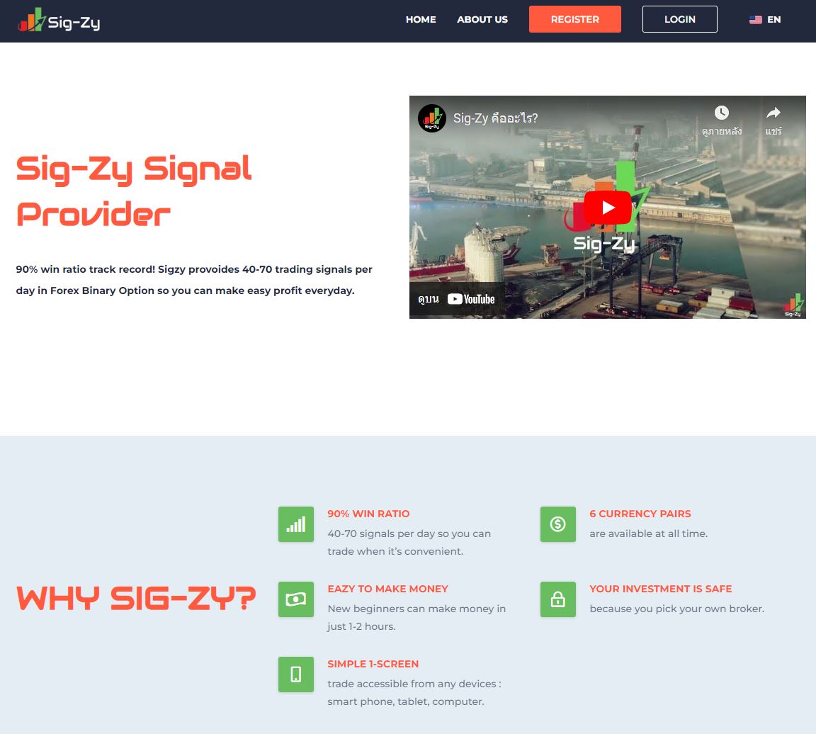 Sigzy Sigzy login เข้าระบบ - Sigzy Signal สัญญาณเทรดไบนารี Binary Option